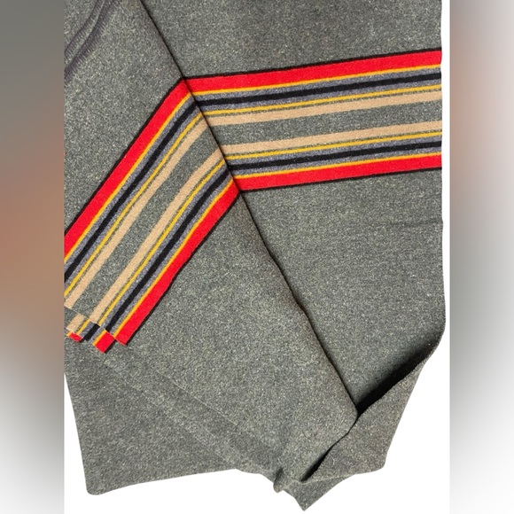 Pendleton Stripes Yakima Camp Wool/cotton large Throw Blanket - Picture 4 of 8